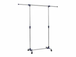 Best Perchero ajustable acero inoxidable 165x44x150 cm ES673199 Plateado