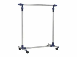 Best Perchero ajustable acero inoxidable 165x44x150 cm ES673199 Plateado