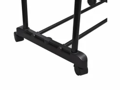 Outlet Perchero ajustable para ropa 4 ruedas 2 barras ES612326 Negro