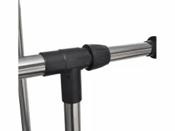 Outlet Perchero ajustable para ropa 4 ruedas 2 barras ES612326 Negro