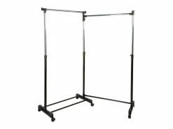5five Perchero Auxiliar Doble con Barra Giratoria y Ruedas 162x168 cm