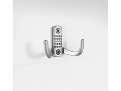 Outlet OKWISH Perchero con 4 ganchos y 2 puertas de almacenamiento – Para recibidores y pasillos Blanco