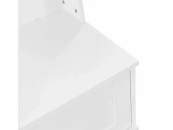 Outlet OKWISH Perchero con 4 ganchos y 2 puertas de almacenamiento – Para recibidores y pasillos Blanco