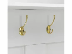 Online OKWISH Perchero con zapatero, estantes y ganchos - para recibidores y salones Blanco