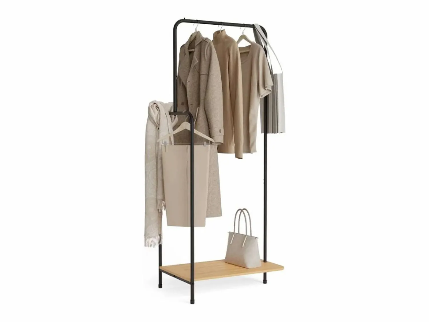 Online Perchero Burro Hangy Wood 100 - Newlux Burro Para Ropa