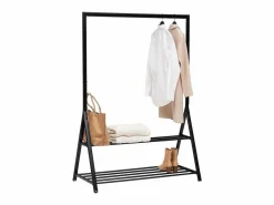New Perchero Burro Artemis Barra y 2 Estantes 121x167 cm Burro Para Ropa
