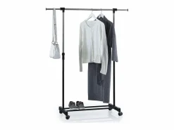 Clearance Perchero Burro Icare con Ruedas Extensible y Gris 120 cm Burro Para Ropa