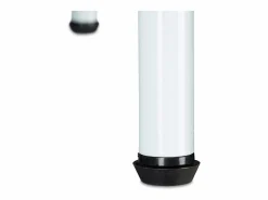 Helloshop26 Perchero con barra para colgar 2 compartimentos para guardar zapatos y botas 162 cm metal blanco 13_0002133_2