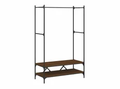 Perchero con estantes madera de ingeniería roble marrón ES259485 Mueble Perchero
