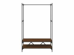 Perchero con estantes madera de ingeniería roble marrón ES259485 Mueble Perchero