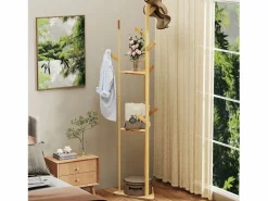 Fativo Perchero con patas para ropa de casa, dormitorio, salón, 40 x 40 x 170 cm