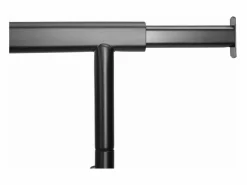 Discount Helloshop26 Perchero con ruedas capacidad de carga 70 kg resistente plegable armario extensible 160 cm estante de almacenamiento 12_0003660 Negro
