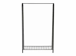 Outlet Helloshop26 Perchero con superficie de almacenamiento 144,5 x 89 x 32,5 cm 03_0008137 Negro