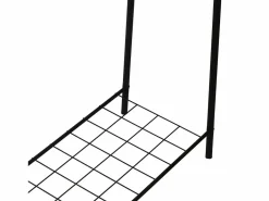 Outlet Helloshop26 Perchero con superficie de almacenamiento 144,5 x 89 x 32,5 cm 03_0008137 Negro