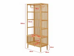 Sale Perchero de bambú 185 x 80 x 45 cm natural 03_0008145 Burro Para Ropa