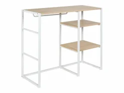 Outlet Perchero de buhardilla KADRA 100x85cm con armario y estantes Burro Para Ropa