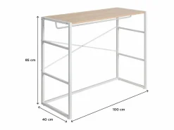 New Perchero de buhardilla KADRA 100x85cm Blanco