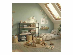 Online Perchero de buhardilla KADRA 100x85cm con estantes Burro Para Ropa