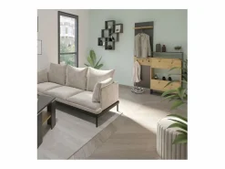 Best Calicosy Perchero de entrada 1 estante 3 perchas Verona 3 - H188 cm Beige