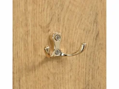 Hot OKWISH Perchero de madera con banco para zapatos, espejo y paragüero - para pasillos y entradas Color natural claro