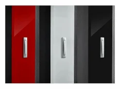 MSO Perchero de pared lacado de diseño negro Alti -