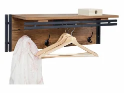 MCW Perchero de pared -A27 Estructura 3D, Aspecto roble salvaje