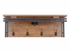 MCW Perchero de pared -A27 Estructura 3D, Aspecto roble salvaje