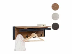 MCW Perchero de pared -A27 Estructura 3D, Aspecto roble salvaje