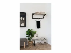 Discount Perchero de Pared Padova, , 78x32x34 cm, Kendra Home Negro