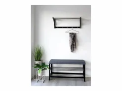 Discount Perchero de Pared Padova, , 78x32x34 cm, Kendra Home Negro