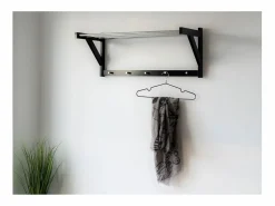 Discount Perchero de Pared Padova, , 78x32x34 cm, Kendra Home Negro