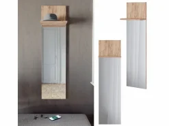 Vicco Perchero de pared roble dorado 36x21.6x135 siri