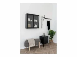 Sale Perchero de Pared Trento, , 30x3x82 cm, Kendra Home Negro
