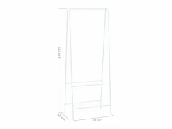 Best Perchero de ropa 59x35x150 cm ES214897 Blanco
