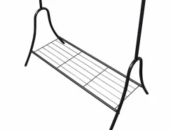 vidaxl Perchero de Ropa de Acero con Estante Inferior - Solución de Almacenamiento Práctica y Elegante
