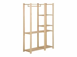 Hot Perchero de ropa de madera maciza de pino 110x38x170 cm ES202651 Mueble Perchero