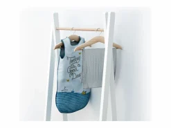 AT4 Perchero infantil HOOKI madera - Blanco/Haya Cruda - 50 x 30 x 130 cm