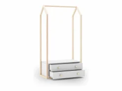 duehome Perchero juvenil Misty Breeze Blanco - Oak Soft