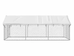 Clicnbuy Perrera de exterior con tejado 400x200x150 cm