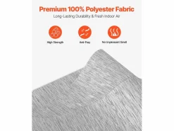 Clearance Persiana de Paneles SucceBuy con Riel Extensible, 116-218 cm de Ancho, Panel Japonés Vertical Ajustable hasta 243 cm de Altura, Persianas De Interior