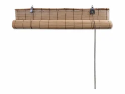 Helloshop26 Persiana enrollable de bambú marrón 140 x 160 cm cortina para ventana contraventana de privacidad 4102149/2