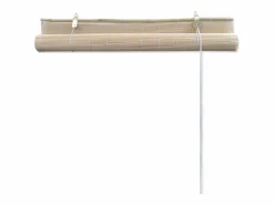 Helloshop26 Persiana enrollable de bambú natural 120 x 220 cm para ventana con protección visual 4102142