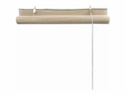 Helloshop26 Persiana enrollable de bambú natural 140 x 160 cm para ventana con protección visual 4102143