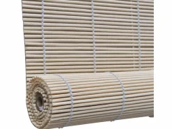 Helloshop26 Persiana enrollable de bambú natural 140 x 160 cm para ventana con protección visual 4102143