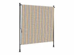 Discount Persiana enrollable exterior tela acero y blanco ES332693 Amarillo