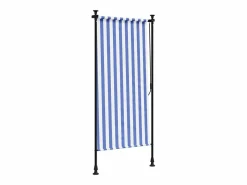 Persiana enrollable exterior tela acero blanco 120x270 cm ES947759