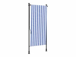 Persiana enrollable exterior tela acero blanco 100x270 cm ES148128