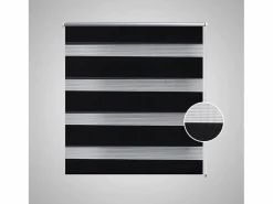 Clearance Persiana enrollable filtrante de luz negra de 60 x 120 cm cortina para ventana persiana de privacidad 4102086 Estor Y Toldo