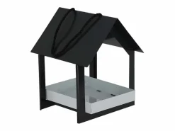 ESSCHERT DESIGN Pesebre colgante antracita/blanco