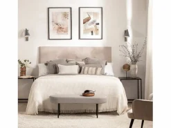 Clearance Pie de cama de Tela 38 x 97- Mena Gris